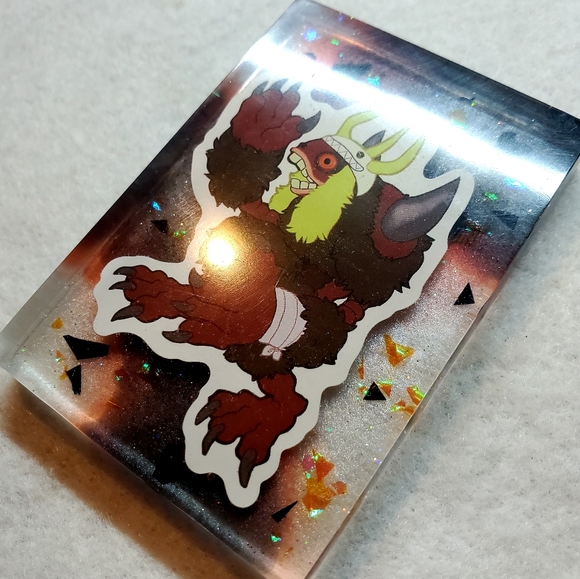 Digimon Windigomon Handmade Keychain or Fridge Magnet "Your Choice" - Picture 3 of 8